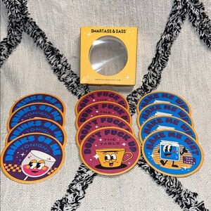 New Smartass & Sass Coaster Set